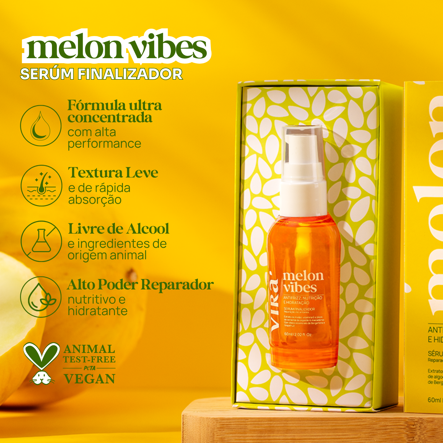 KIT ALINHAMENTO ANTIFRIZZ - STICK FRIZZ CONTROL 13g + MELON 60ml
