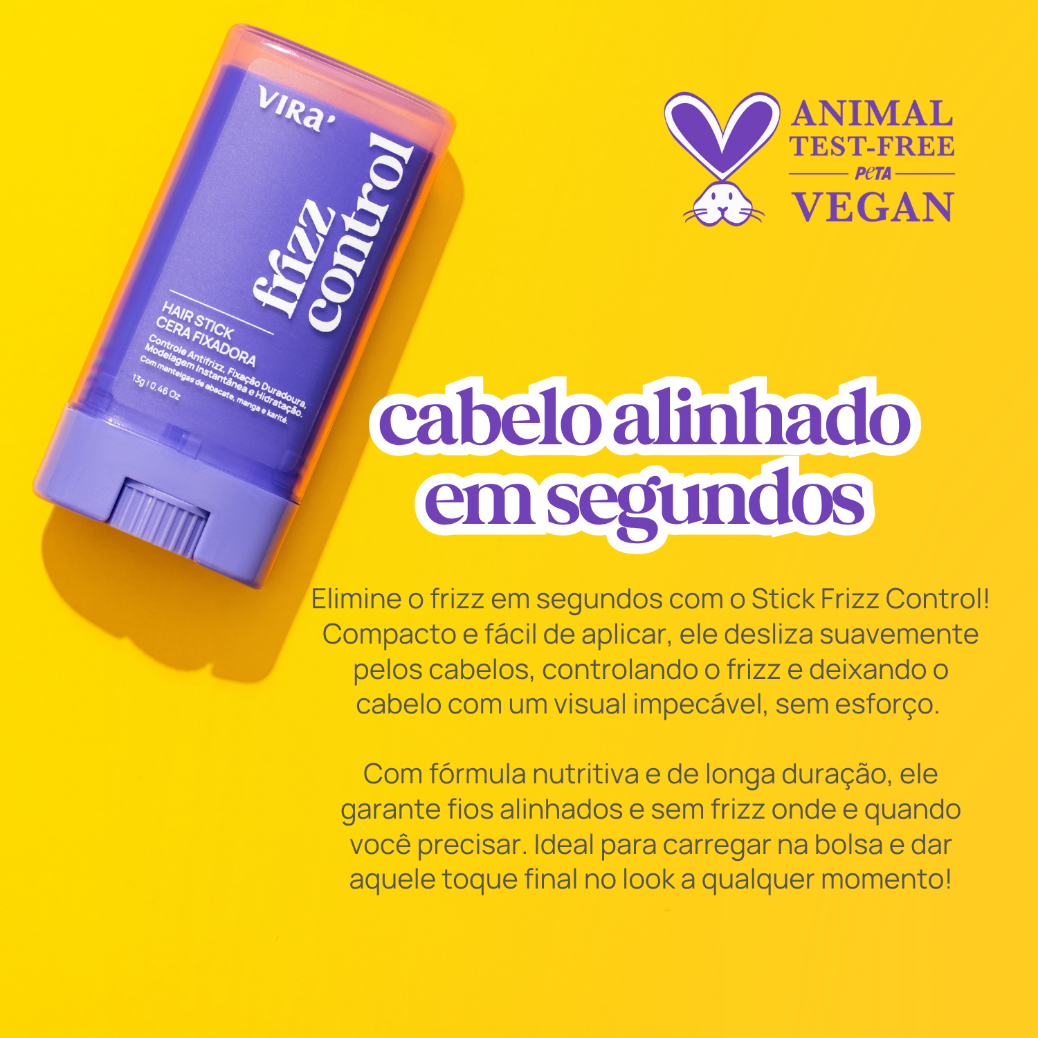 KIT ALINHAMENTO ANTIFRIZZ - STICK FRIZZ CONTROL 13g + MELON 60ml