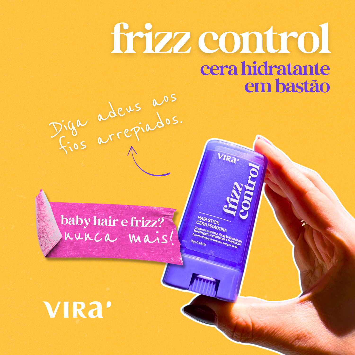 FRIZZ CONTROL Hair Stick Cera Fixadora 13g