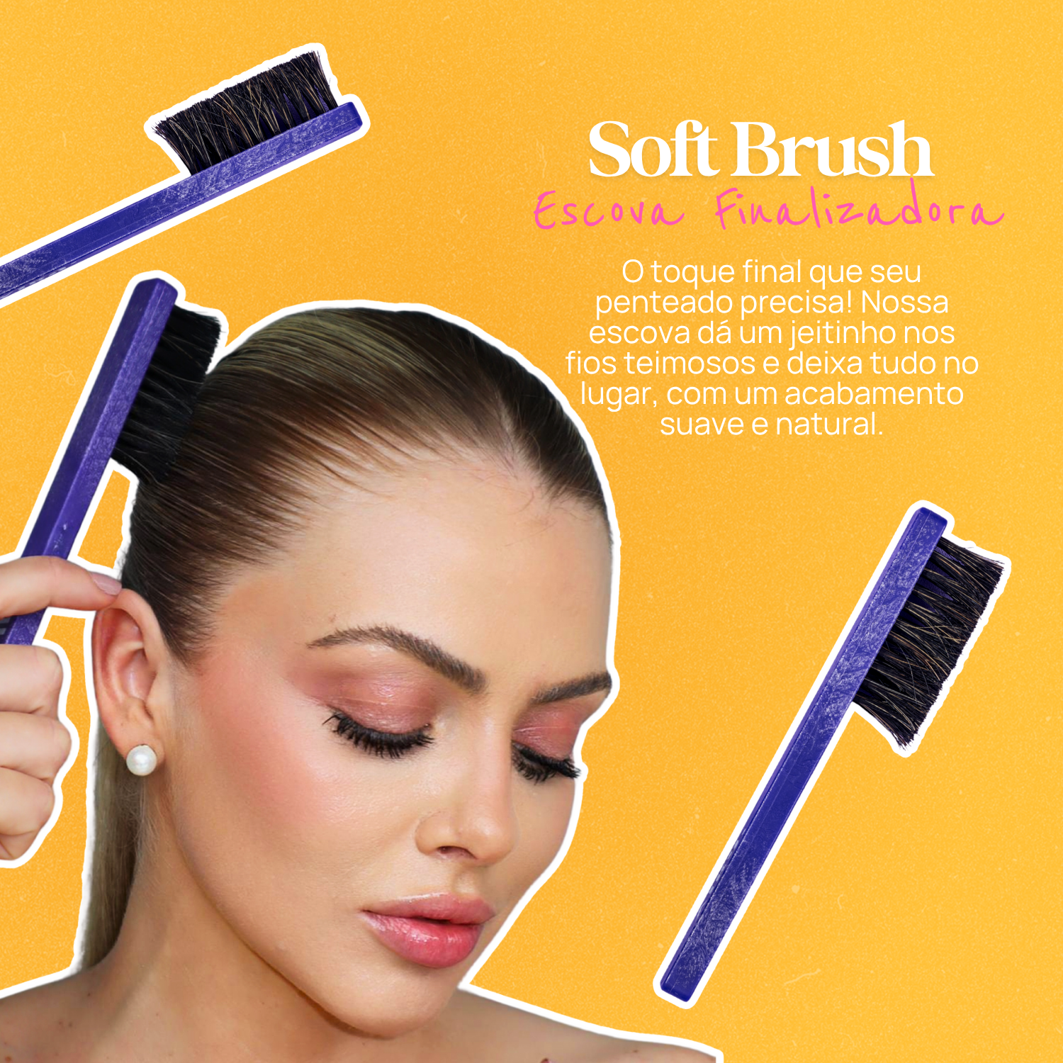 SLEEK BRUSH Escova Finalizadora de Penteado