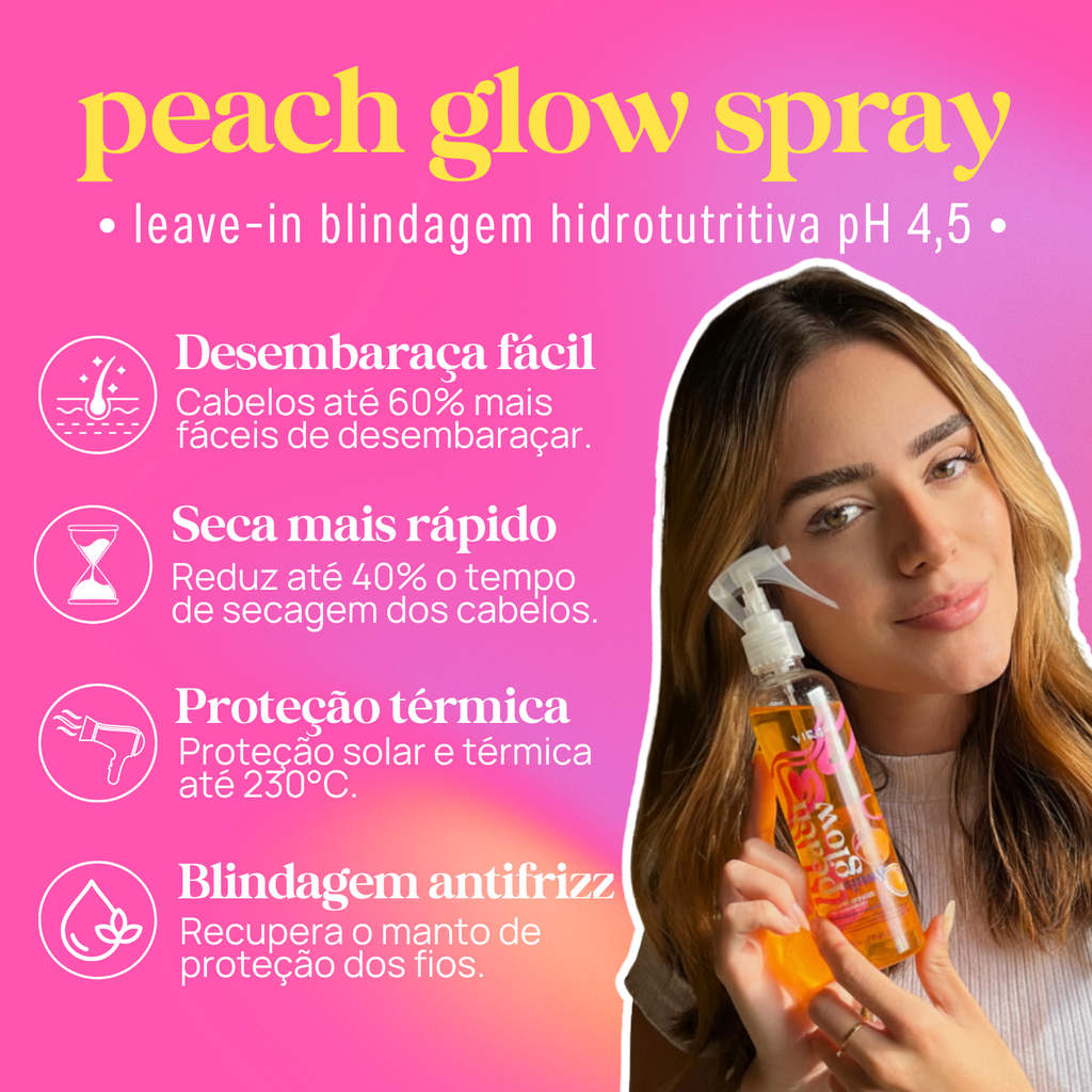 PEACH GLOW LEAVE-IN BLINDAGEM ANTIFRIZZ 200ml
