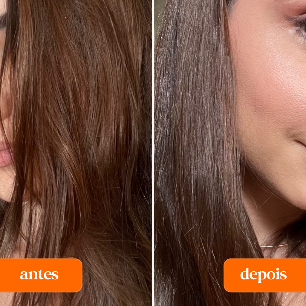 TRIO GLOW SEM FRIZZ: shampoo + máscara hidronutrição 300ml + leave-in termoprotetor 200ml