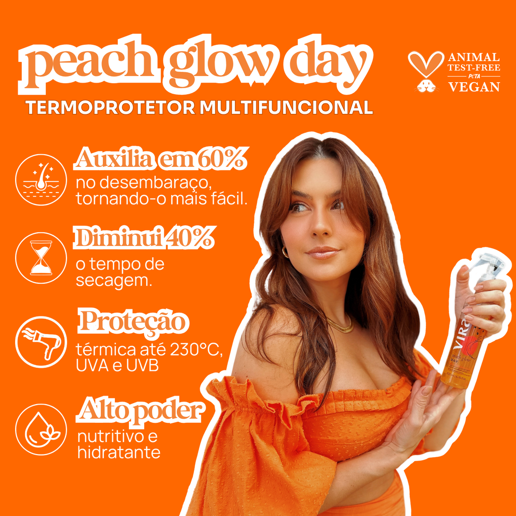 PEACH GLOW LEAVE-IN BLINDAGEM ANTIFRIZZ 200ml