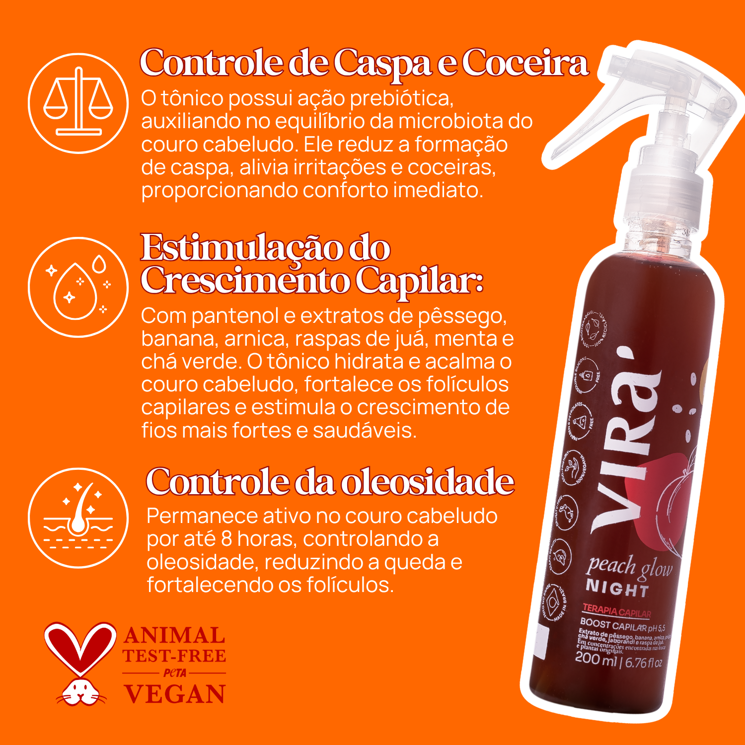 KIT USO OBRIGATÓRIO: leave-in termoprotetor antifrizz + tônico fortalecedor 200ml