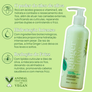GINGER LOVE MÁSCARA CONDICIONANTE HIDRATANTE 300ml