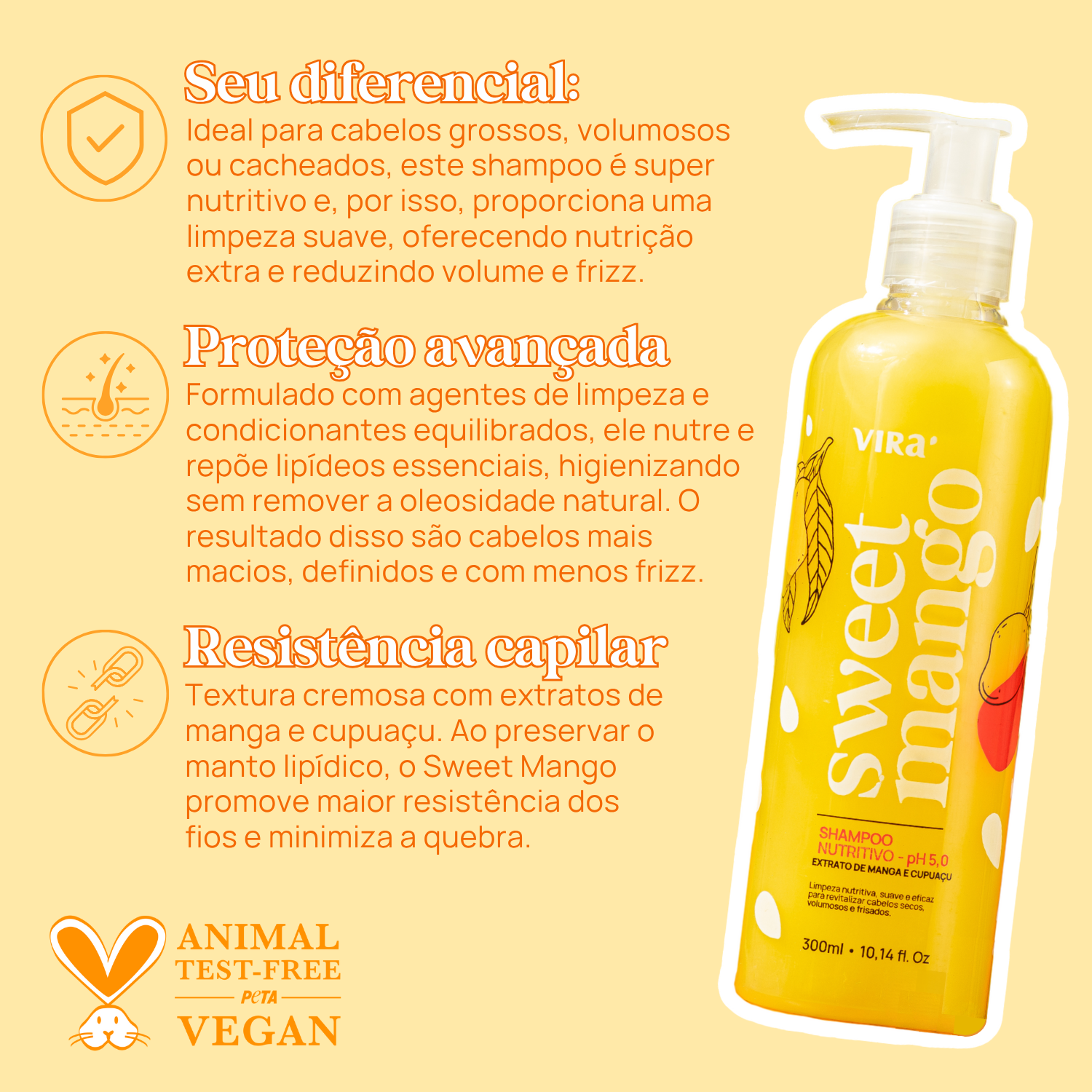 SWEET MANGO SHAMPOO NUTRITIVO 300ml