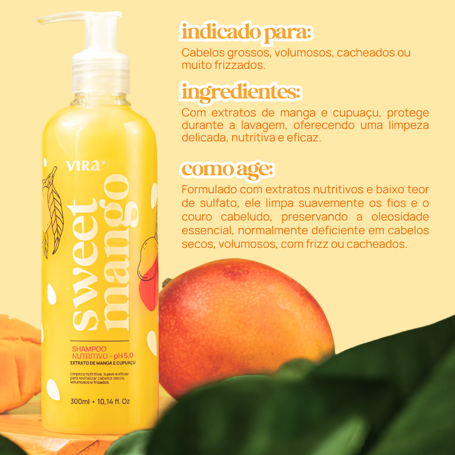 SWEET MANGO SHAMPOO NUTRITIVO 300ml