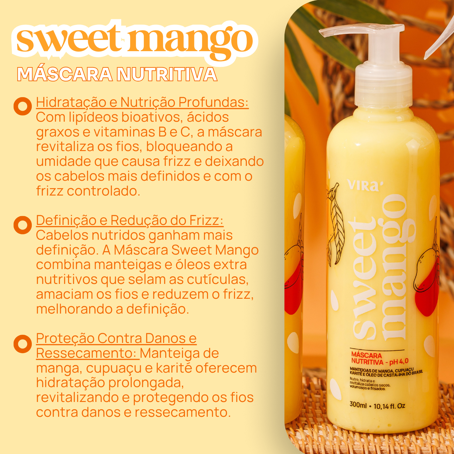 SWEET MANGO MÁSCARA CONDICIONANTE NUTRITIVO 300ml