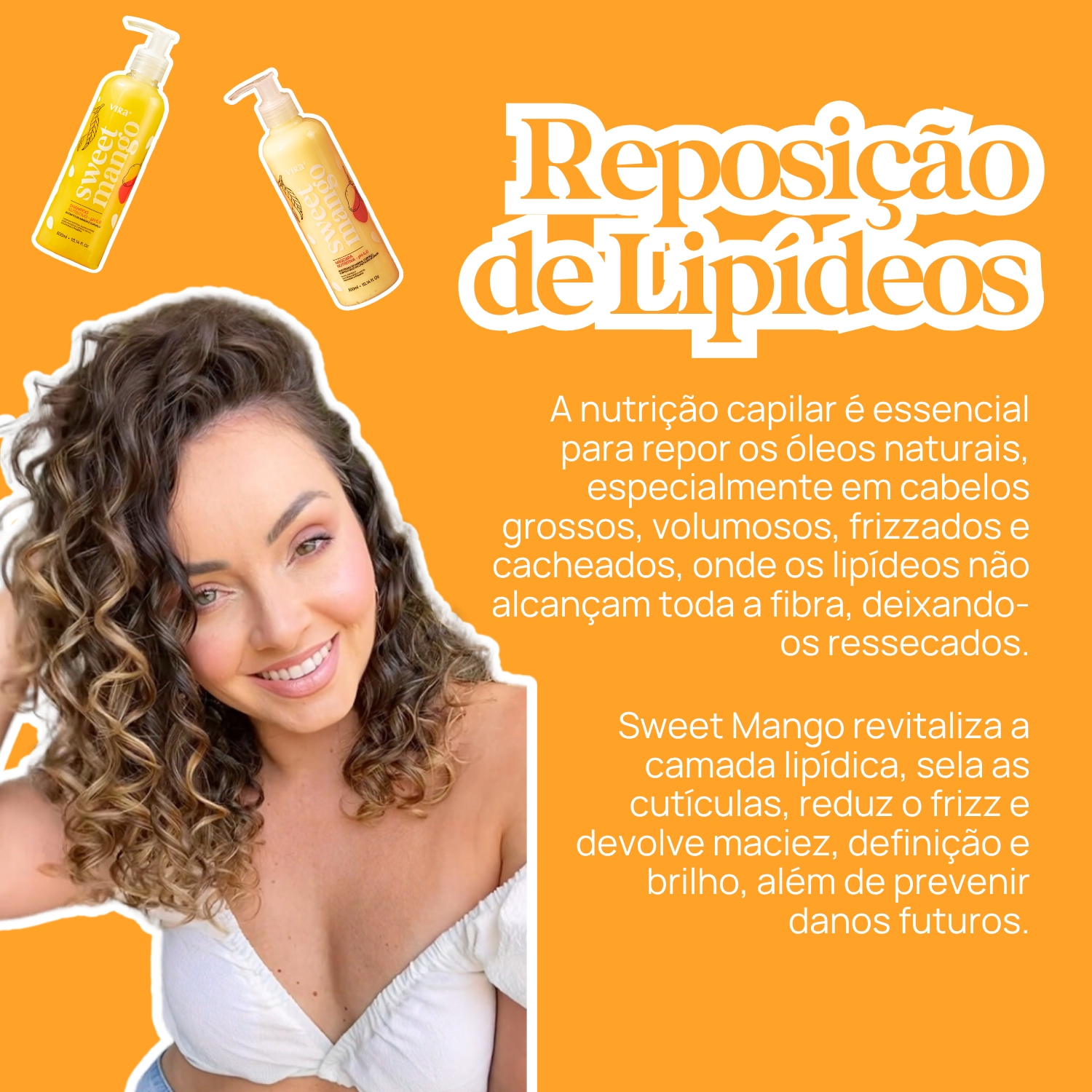 CRONOGRAMA VOLUME CONTROLADO: nutrição + reconstrução + leave-in termoprotetor + sérum