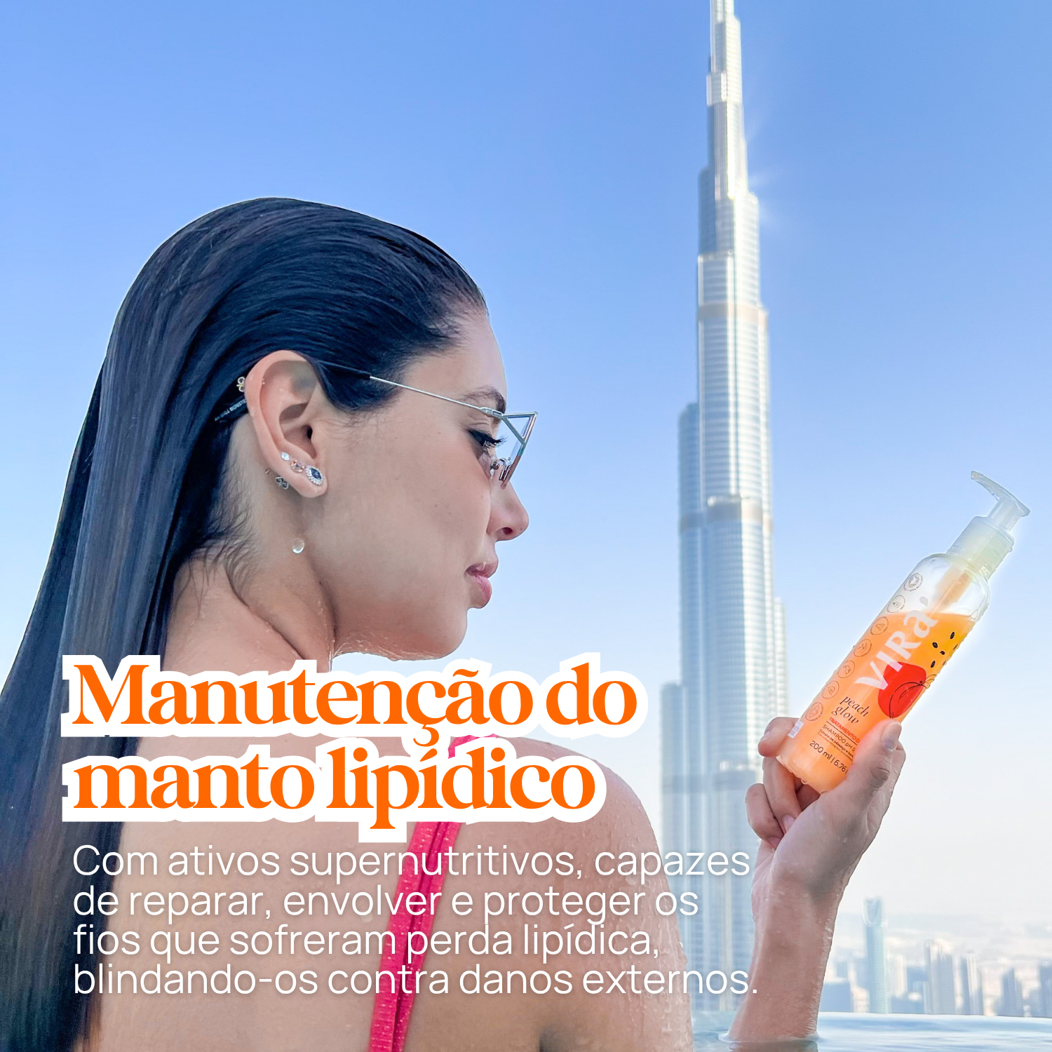 PEACH GLOW MÁSCARA CONDICIONANTE HIDRONUTRITIVO ANTIFRIZZ 200ml