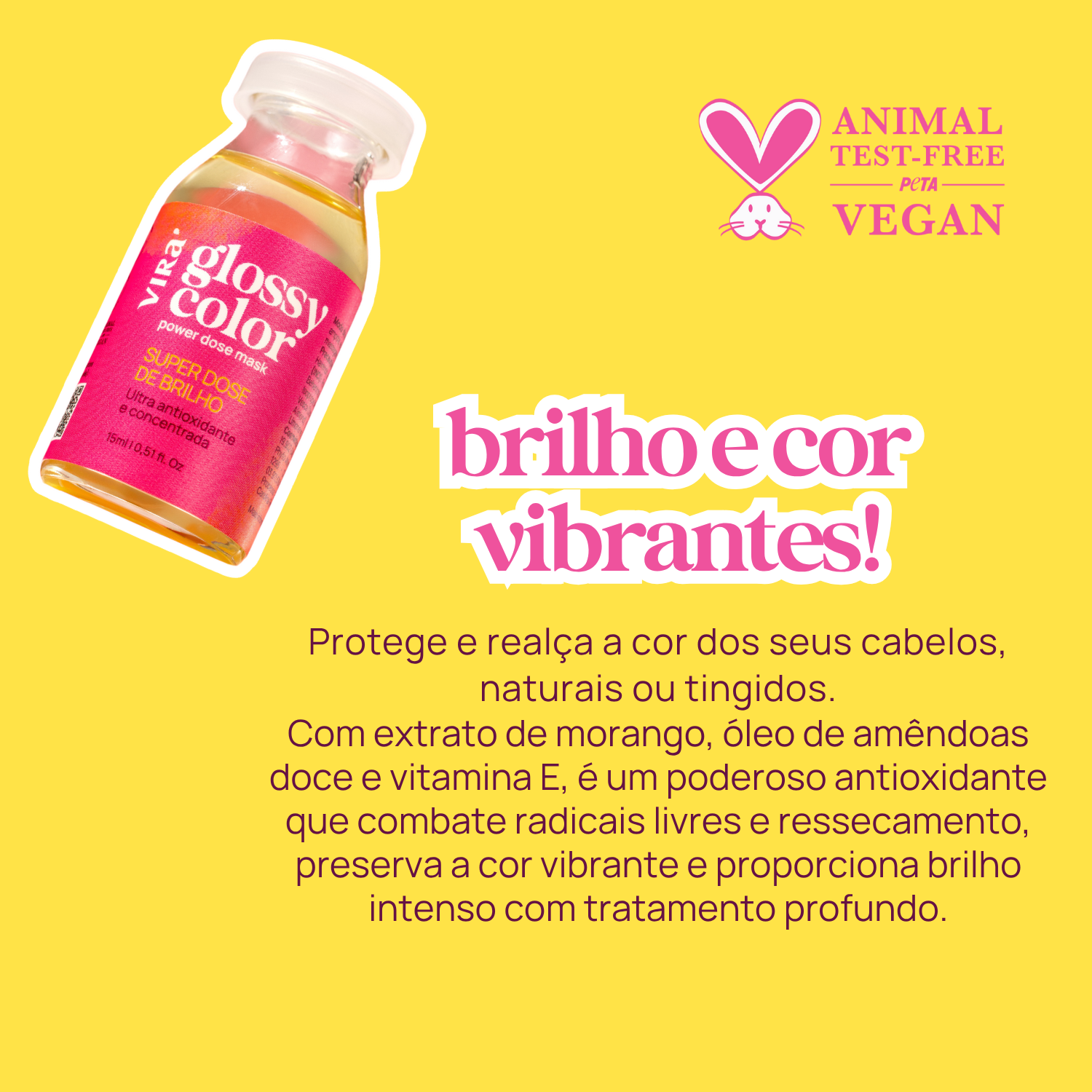 GLOSSY COLOR máscara superconcentrada power dose 15ml