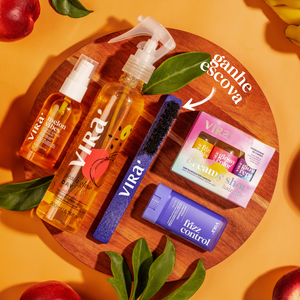 CRONOGRAMA FINALIZA & CUIDA: sérum finalizador + cera antifrizz + leave-in + trio de ampolas (+ ganhe escova)