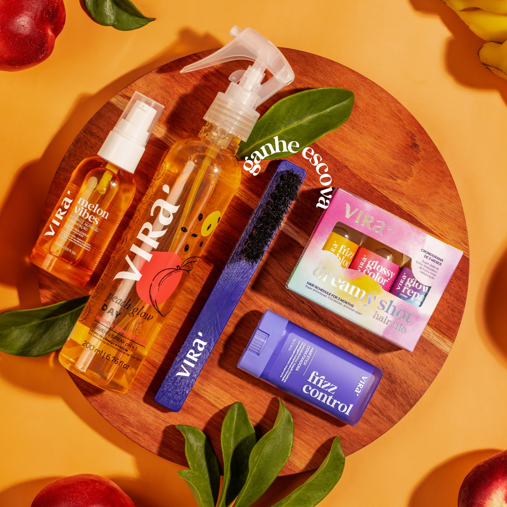 CRONOGRAMA FINALIZA & CUIDA: sérum finalizador + cera antifrizz + leave-in + trio de ampolas (+ganhe escova finalizadora)